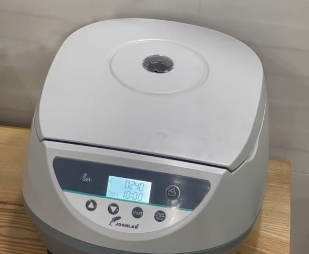 Quay ly t&acirc;m trong 10 ph&uacute;t với tốc độ 3500 v&ograve;ng/ph&uacute;t